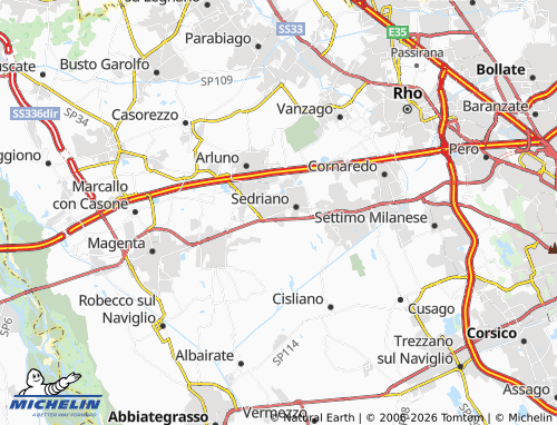 MICHELIN-Landkarte Vittuone - ViaMichelin