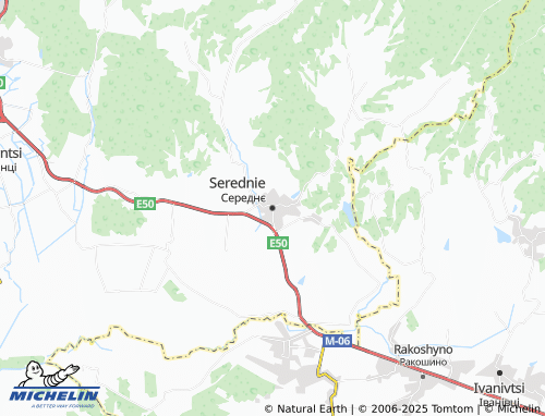 Mappa MICHELIN Serednie - ViaMichelin