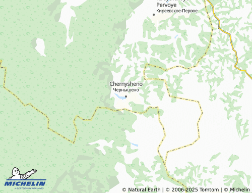 MICHELIN Chernysheno map - ViaMichelin