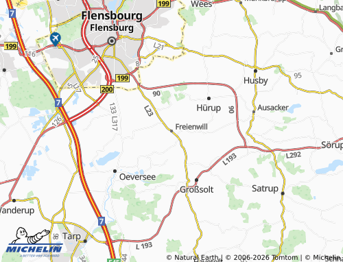 MICHELIN Freienwill map - ViaMichelin