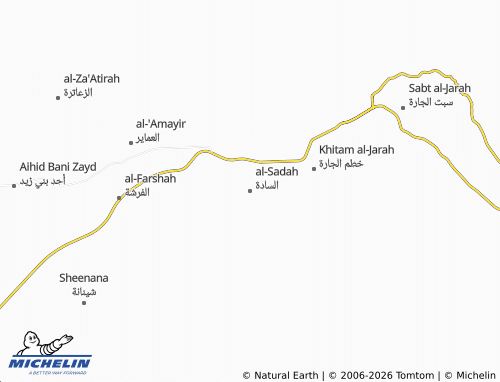 Carte MICHELIN al-Sadah - ViaMichelin
