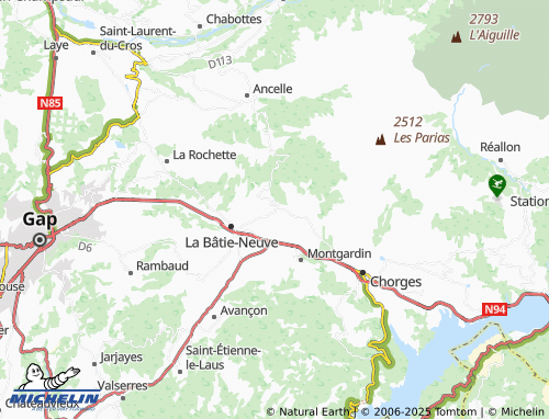 Carte MICHELIN Les Borels - ViaMichelin