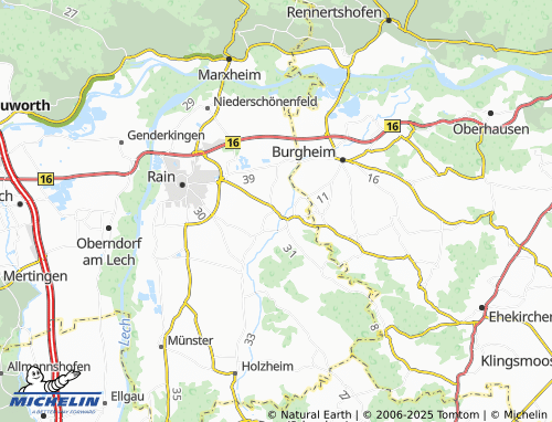 MICHELIN Überacker map - ViaMichelin