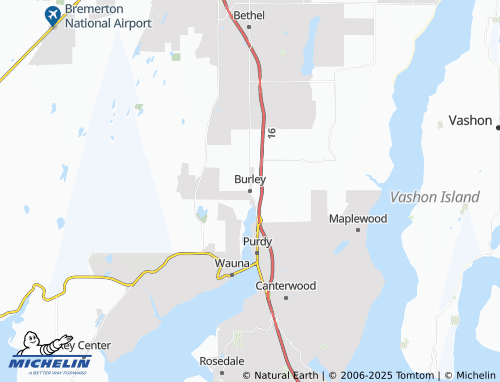 MICHELIN Burley map - ViaMichelin