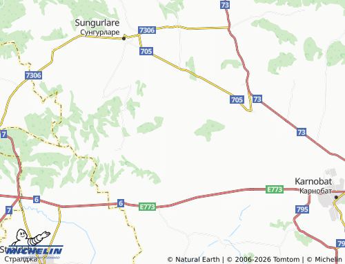Mapa MICHELIN Ognen - ViaMichelin