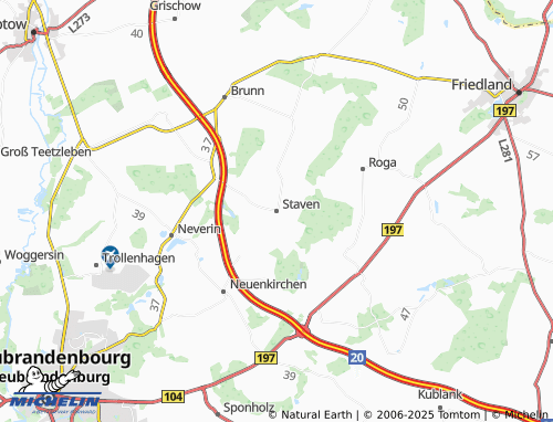 MICHELIN Staven map - ViaMichelin