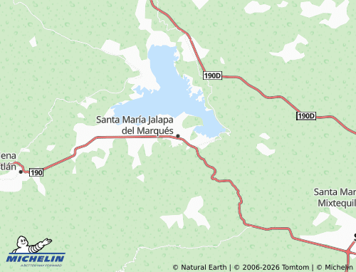 Mappa MICHELIN Santa María Jalapa del Marqués - ViaMichelin