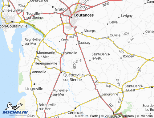MICHELIN Contrières map - ViaMichelin