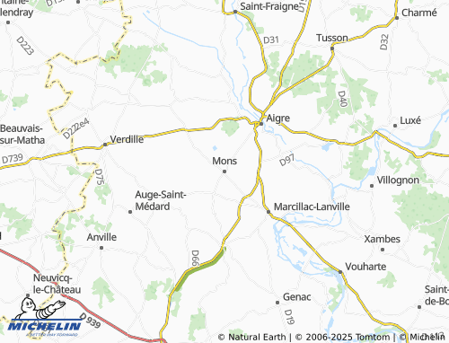 MICHELIN-Landkarte Mons - ViaMichelin