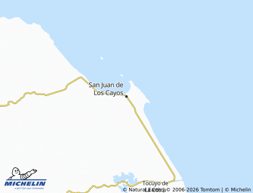 Mappa MICHELIN San Juan de Los Cayos - ViaMichelin