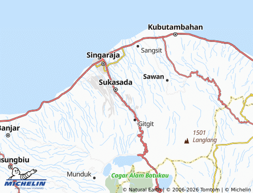 Mapa MICHELIN Padangbulia - ViaMichelin