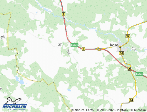 MICHELIN Kanavere map - ViaMichelin