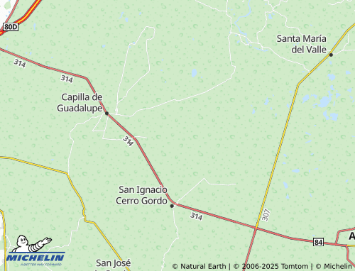 MICHELIN Los Dolores map - ViaMichelin