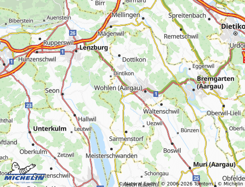 Mapa MICHELIN Villmergen - ViaMichelin