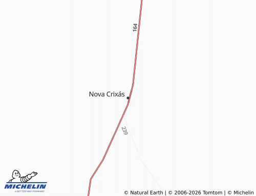 Carte MICHELIN Nova Crixás - ViaMichelin