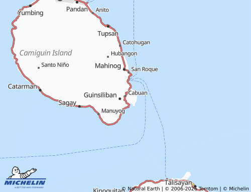 MICHELIN Cabuan map - ViaMichelin