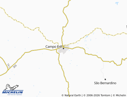 Mapa MICHELIN Campo Erê - ViaMichelin