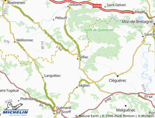 MICHELIN Silfiac map - ViaMichelin
