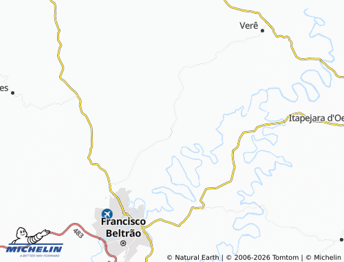 Mapa MICHELIN Nova Concórdia - ViaMichelin