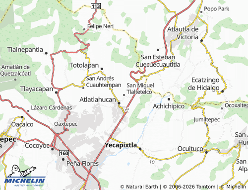 Mappa MICHELIN San Miguel Tlaltetelco - ViaMichelin