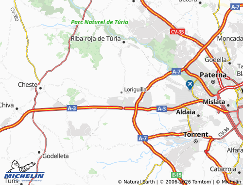 Mappa MICHELIN Loriguilla - ViaMichelin