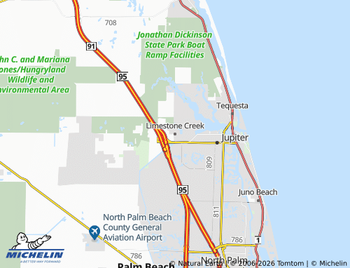 Mappa MICHELIN Limestone Creek - ViaMichelin