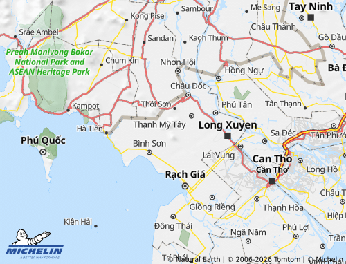 Carte MICHELIN Tri Tôn - ViaMichelin