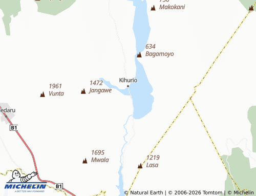 MICHELIN-Landkarte Kihurio Jitenqheni - ViaMichelin