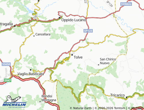 Mapa MICHELIN Tolve - ViaMichelin