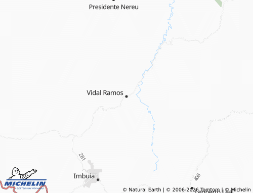 MICHELIN Vidal Ramos map - ViaMichelin