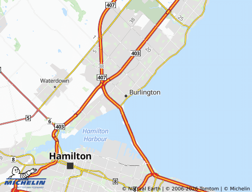 MICHELIN-Landkarte Burlington - ViaMichelin