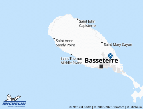 Mappa MICHELIN Saint Thomas Middle Island - ViaMichelin