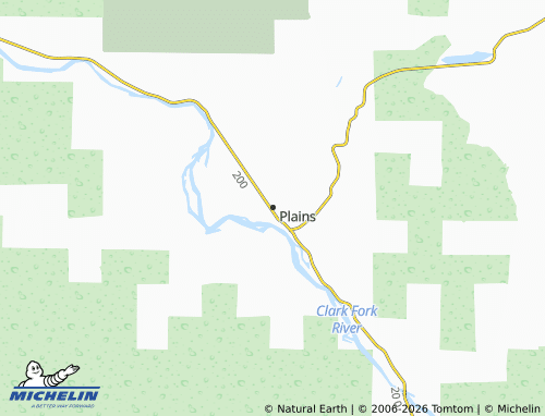 Mappa MICHELIN Plains - ViaMichelin