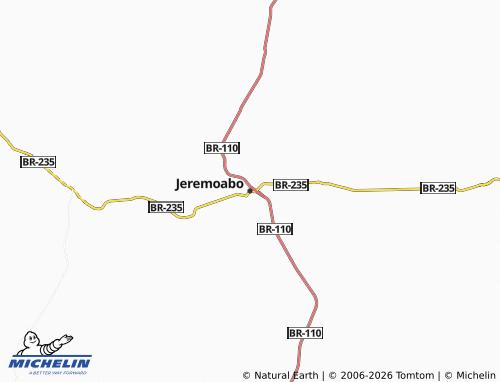 Carte MICHELIN Jeremoabo - ViaMichelin