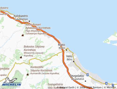 MICHELIN Kokkinia map - ViaMichelin