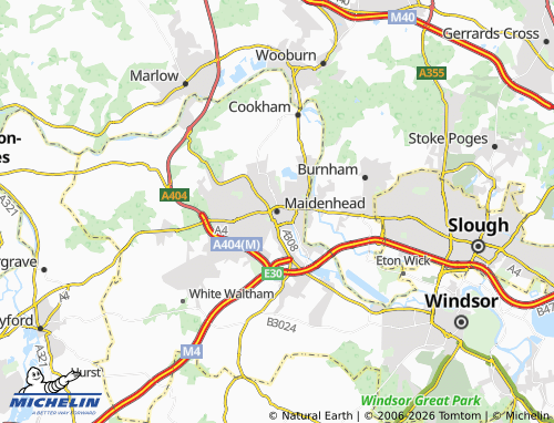 Carte MICHELIN Maidenhead - ViaMichelin