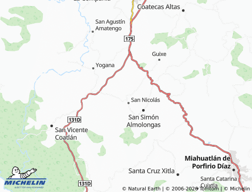 Mapa MICHELIN Abajo - ViaMichelin