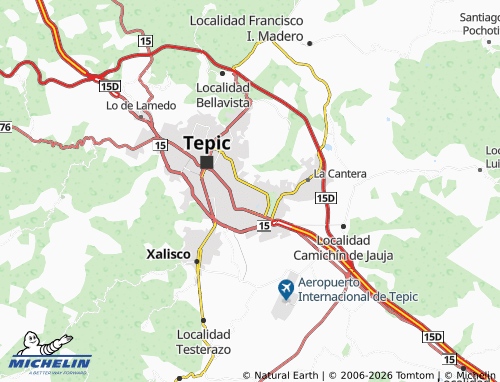 Mappa MICHELIN Benito Juárez Oriente - ViaMichelin