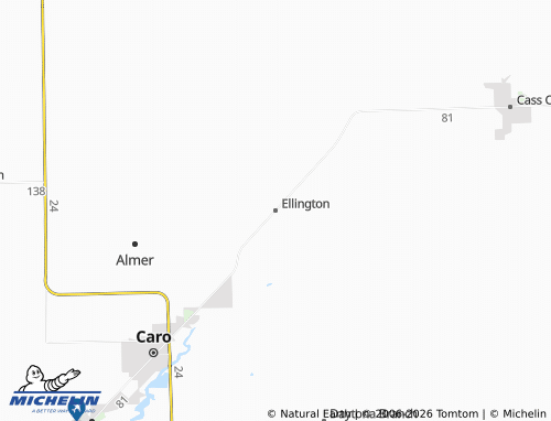 Mapa MICHELIN Ellington - ViaMichelin