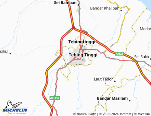 MICHELIN Mandailing map - ViaMichelin