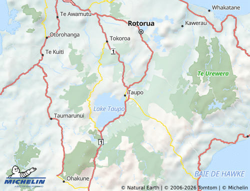 Mapa MICHELIN Taupo - ViaMichelin