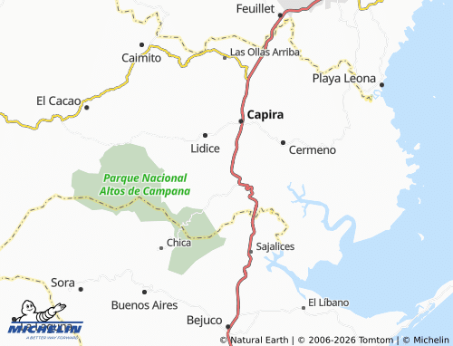 MICHELIN Campana map - ViaMichelin