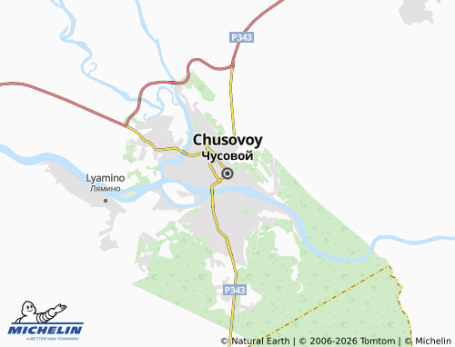 MICHELIN-Landkarte Chusovoy - ViaMichelin