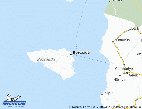 MICHELIN Bozcaada map - ViaMichelin