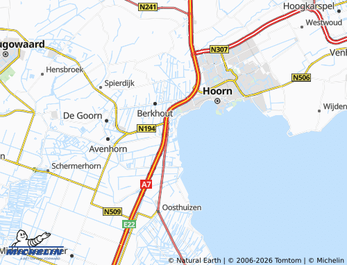 MICHELIN Scharwoude map - ViaMichelin
