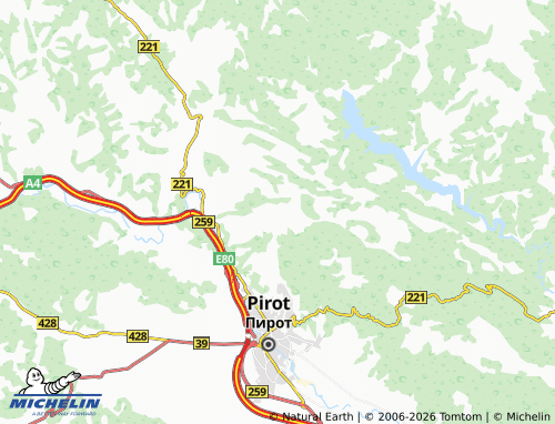 Mapa MICHELIN Nišor - ViaMichelin