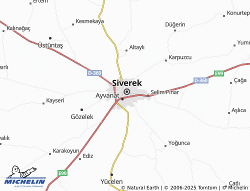 Carte MICHELIN Güney - ViaMichelin