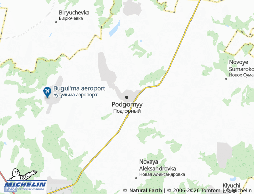 MICHELIN-Landkarte Podgornyy - ViaMichelin