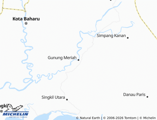 MICHELIN Gunung Meriah map - ViaMichelin