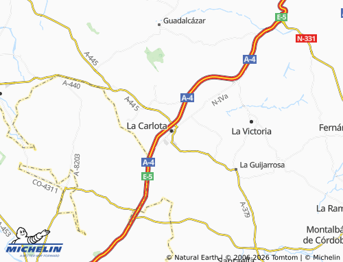 Mapa MICHELIN La Carlota - ViaMichelin